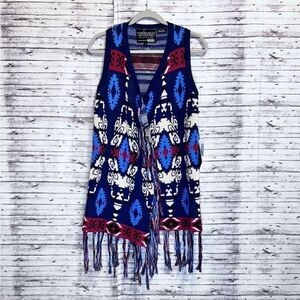 Powder River Outfitters Collection by Panhandle Aztec Fringe Vest